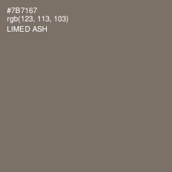 #7B7167 - Limed Ash Color Image